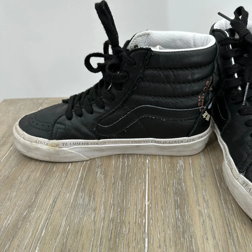 Vans SK8 Hi You Are Divine‎ Black High Top Sneakers Womens Size 5 Youth 3.5
